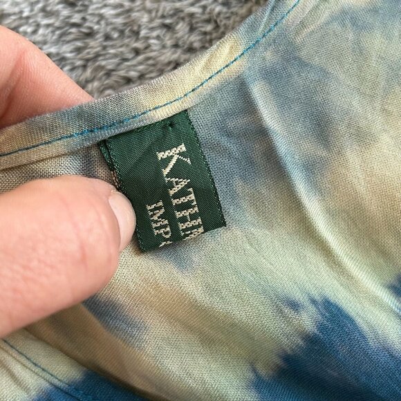 KAthmandu Imports Dress Size 8 Tie Dye Maxi Asymmetrical Fairy Festival 17031 - Picture 3 of 9